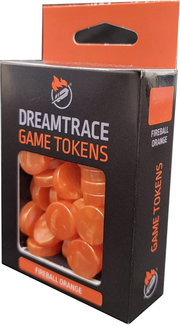 Dreamtrace Gaming Tokens: Fireball Orange on Sale