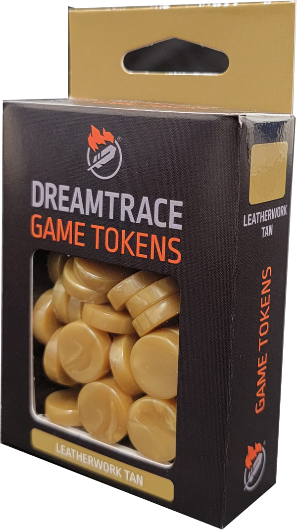 Dreamtrace Gaming Tokens: Leatherwork Tan For Discount